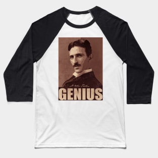 Nikola Tesla Baseball T-Shirt